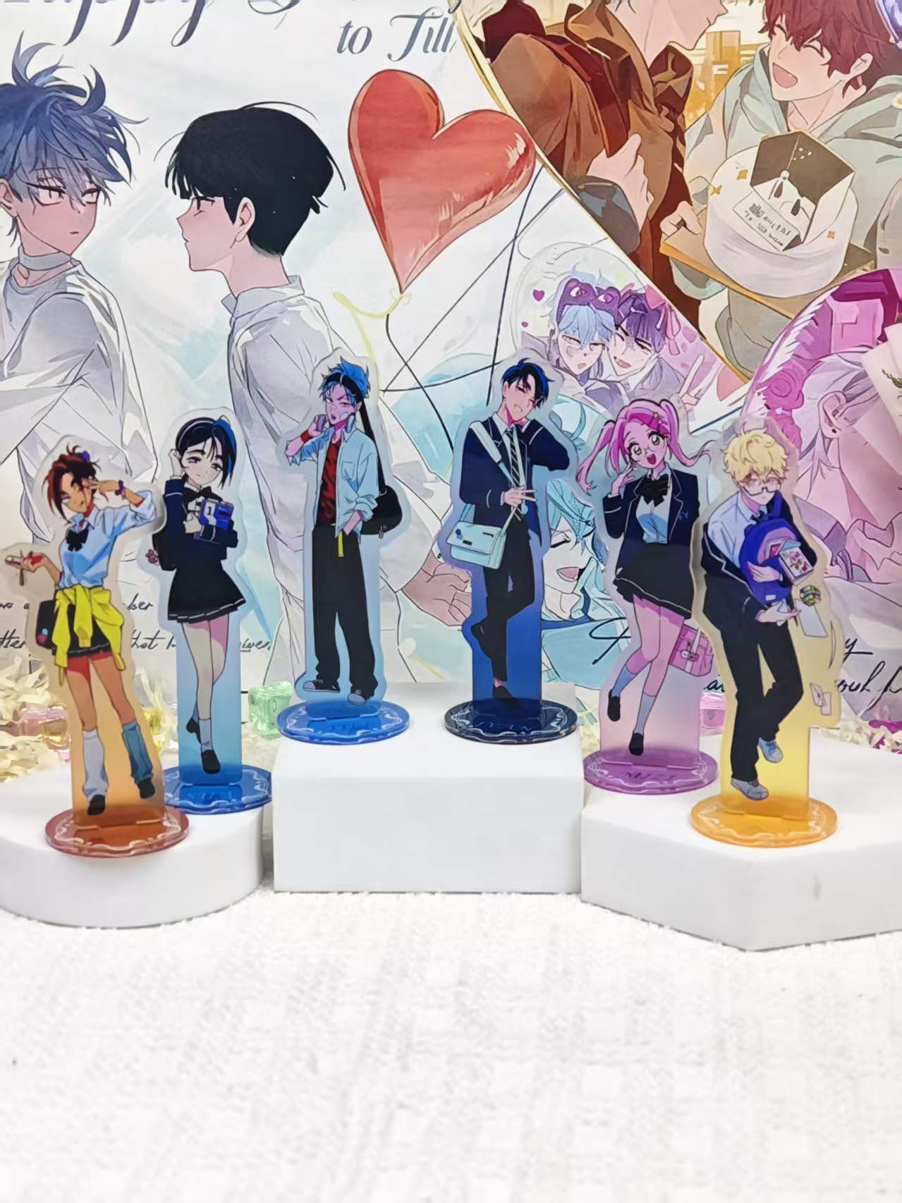 Figma Stand Set - Alien Stage Campus AU Acrylstandaardset, schattige