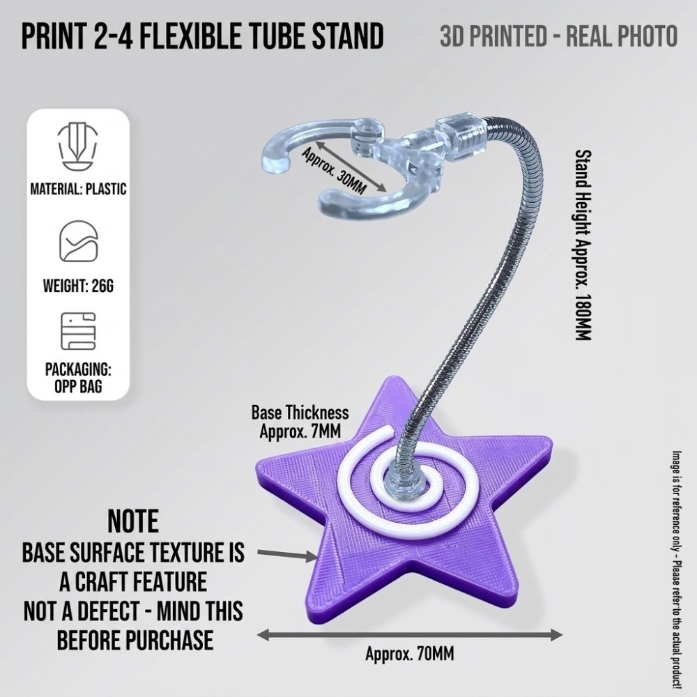 Action Figure Stand - 3D-geprinte sterstandaard voor BJD-poppen, verstelbare transparante